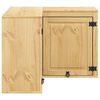 vidaXL Cabinet SKI Hunangsbjartur 80 x 80 x 60 cm Solid furuhikk