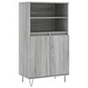 vidaXL H&aacute;r Sk&aacute;pur Gr&aacute;r Sonoma 60x36x110 cm Samsettur Vi&eth;ur