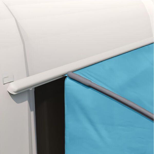 vidaXL Afturhleratjald me&eth; &thorn;aki Bl&aacute;r 194 x 180 x 210 cm taft