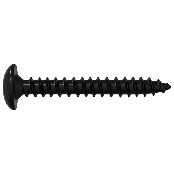 vidaXL Tappi Nail 12 pcs Svartur M4 x 28 mm St&aacute;l