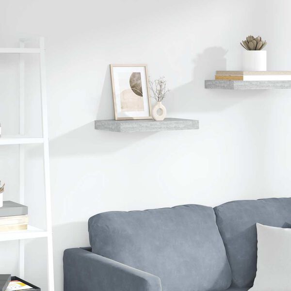 vidaXL Vegghilla Steypugr&aacute;ar 40x23x3,8 cm MDF