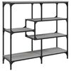 vidaXL Veggbor&eth; Gr&aacute;tt Sonoma 103x32x95 cm Samsettur Vi&eth;ur