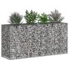 vidaXL Gabion h&aelig;kka&eth; r&uacute;m Silfur 170 x 50 x 80 cm Galvaniserad st&aacute;l