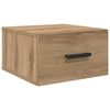 vidaXL Noat&ouml;flu sk&aacute;pur Artisan Eik 35 x 35 x 20 cm Samsettur vi&eth;ur