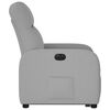 vidaXL Electric Stand up Recliner st&oacute;ll Cloud Grey Efni