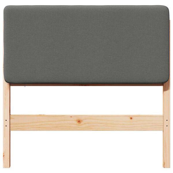 vidaXL B&oacute;lstru&eth; r&uacute;mgafl Br&uacute;nn og lj&oacute;s gr&aacute;tt 80 cm Solid furuhikk