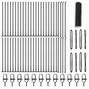 vidaXL Gir&eth;ingarp&oacute;stur Gr&aacute;r 100 x 0,4 m (13 mm net) St&aacute;l og PVC