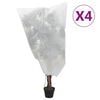 vidaXL Fl&iacute;spl&ouml;ntuyfirbrei&eth;slur m/Reyri&thorn;veng 4 stk. 70 g/m&sup2; 0,8x1 m