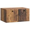 vidaXL Veggfestur sj&oacute;nvarpssk&aacute;pur Gamall vi&eth;ur 59,5 x 41 x 30 cm