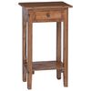 vidaXL Bl&oacute;mastandur me&eth; sk&uacute;ffu Br&uacute;nn 34 x 25 x 52 cm Mahogany vi&eth;ur