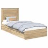 vidaXL Geymslu R&uacute;m me&eth; sk&uacute;ffu Sonoma Eik 75 x 190 cm Samsettur vi&eth;ur