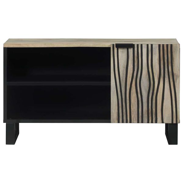 vidaXL TV einingar Hv&iacute;tt 80 x 33 x 46 cm Samsettur vi&eth;ur