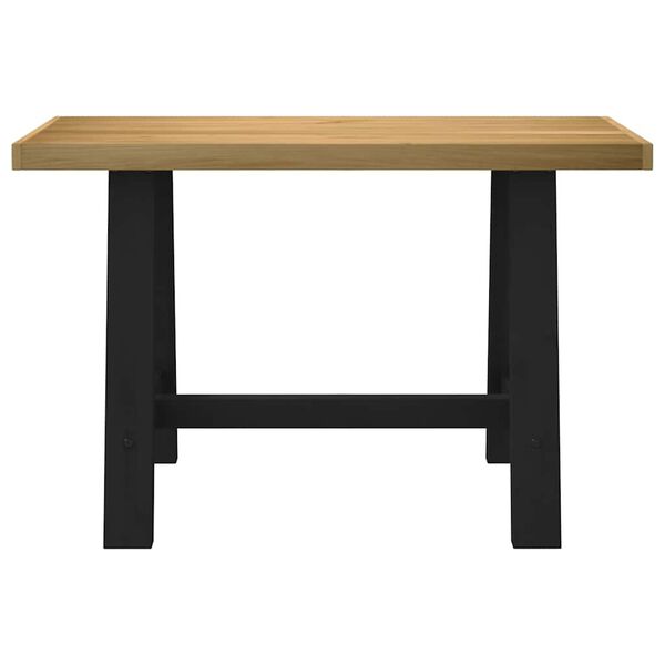 vidaXL skrifborð NOAIN A-laga fætur 120x50x75 cm gegnheilviði furu