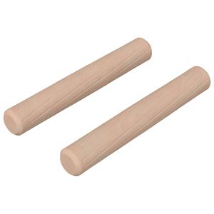 vidaXL Tr&eacute;kambur 2 pcs N&aacute;tt&uacute;rulegur &Oslash; 6 x 40 mm Solid vi&eth;ur