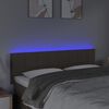 vidaXL LED H&ouml;f&eth;agafl 144x5x78/88 cm M&oacute;gr&aacute;tt &Aacute;kl&aelig;&eth;i