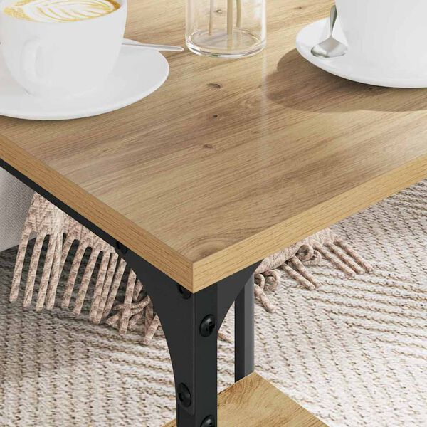 vidaXL S&oacute;fabor&eth; Artisan Eik 40 x 40 x 55 cm Samsettur vi&eth;ur