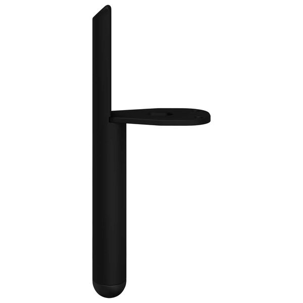 vidaXL F&aelig;tur fyrir h&uacute;sg&ouml;gn 12 pcs Svartur 66 x 36 x 160 mm J&aacute;rn