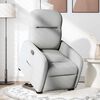 vidaXL Electric Stand up Recliner st&oacute;ll Cloud Grey Efni