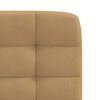 vidaXL bor&eth;stofust&oacute;lar 6 stk Brown Velvet