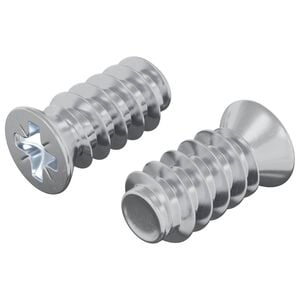 vidaXL Skr&uacute;fa 2 pcs Silfur M6 x 12 mm J&aacute;rn