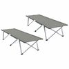 vidaXL Folding tjalds&aelig;ng 2 pcs Gr&aacute;r 194 x 62,5 x 42,5 cm