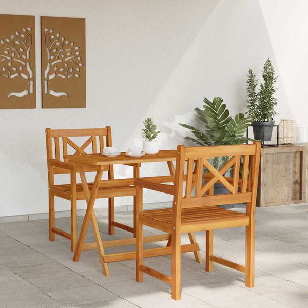 vidaXL Gar&eth;st&oacute;ll 2 pcs 56 x 56 x 90 cm Hrein akas&iacute;utr&eacute;