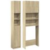 vidaXL Ba&eth;herbergish&uacute;sgagnasett 2 stk Sonoma Oak Engineered Wood