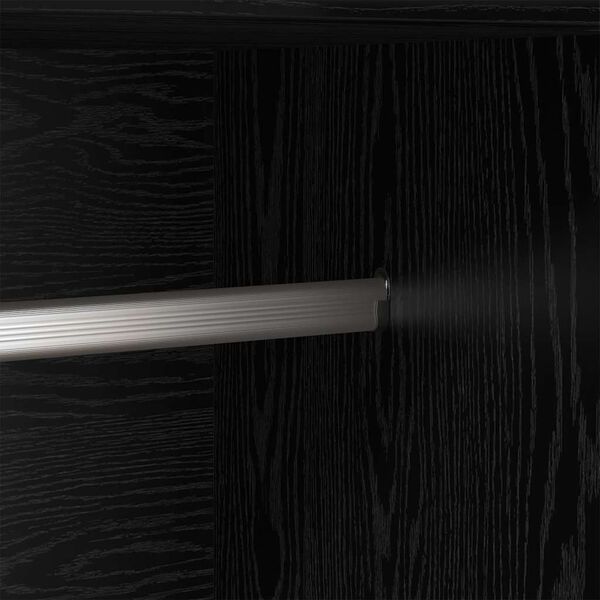 vidaXL Geymslukápur Svartur Eik 82,5 x 51,5 x 180 cm Samsettur viður