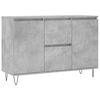 vidaXL Skenkur Steypugr&aacute;r 101,5x35x70 cm Samsettur Vi&eth;ur