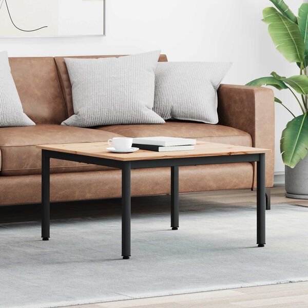 vidaXL S&oacute;fabor&eth; N&aacute;tt&uacute;rulegur 80 x 80 x 45 cm Solid furuhikk