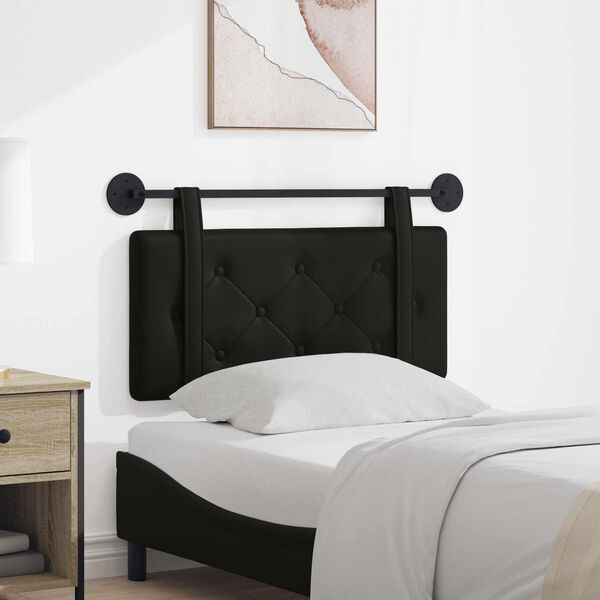 vidaXL Hengisk&aacute;li Vegghengt Svart 80 cm Gervile&eth;ur