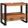 vidaXL Snyrtingarsk&aacute;pa Br&uacute;nn 71 x 33 x 58 cm Hrein akas&iacute;utr&eacute;