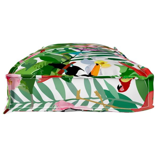 vidaXL P&uacute;&eth;i Bl&oacute;m Marglitur 110 x 40 x 8 cm Oxford efni