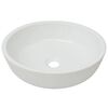vidaXL Handlaug Hringlaga Postul&iacute;n Hv&iacute;t 42x12 cm