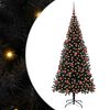 vidaXL J&oacute;latr&eacute; me&eth; 300 LED me&eth; standi Svartur 180 cm PVC