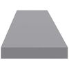 vidaXL Vegghengdar Hillur 4 stk. Gr&aacute;ar 120x23,5x3,8 cm MDF