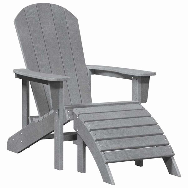 vidaXL Adirondack st&oacute;ll Lj&oacute;sgr&aacute;r 82 x 74 x 92 cm HDPE