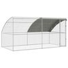 vidaXL H&aelig;nub&uacute;r 2 pcs Silfur 400 x 200 x 200 cm St&aacute;l og PE