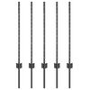vidaXL Gir&eth;ingarp&oacute;stur 5 pcs Gr&aacute;r 80 cm St&aacute;l
