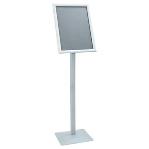 vidaXL Pedestal p&oacute;ststandur Silfur 32,5 x 27 x 126 cm