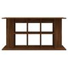 vidaXL Fiskabúrsstandur Brúnn Eikarlitur 120x40x60 cm Samsettur Viður