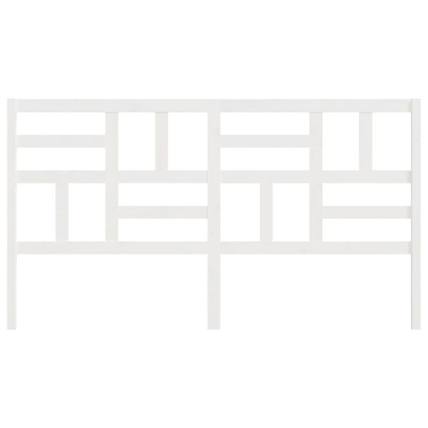 vidaXL r&uacute;mgafl Hv&iacute;tur 186x4x104 cm gegnheil vi&eth;arfura