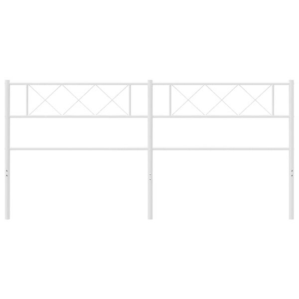 vidaXL Skiptanlegt R&uacute;mgafl &uacute;r M&aacute;lmi Hv&iacute;tur 180 cm