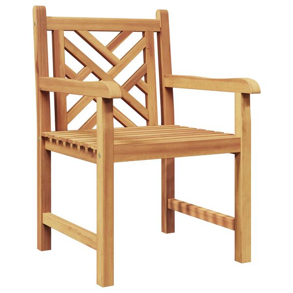 vidaXL Gar&eth;st&oacute;ll 2 pcs 60 x 58 x 90 cm Solid teak vi&eth;ur