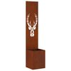 vidaXL Gar&eth;s b&uacute;na&eth; skj&aacute;r D&yacute;ramynstur Rusty 32 x 150 cm Ve&eth;ra&eth; st&aacute;l