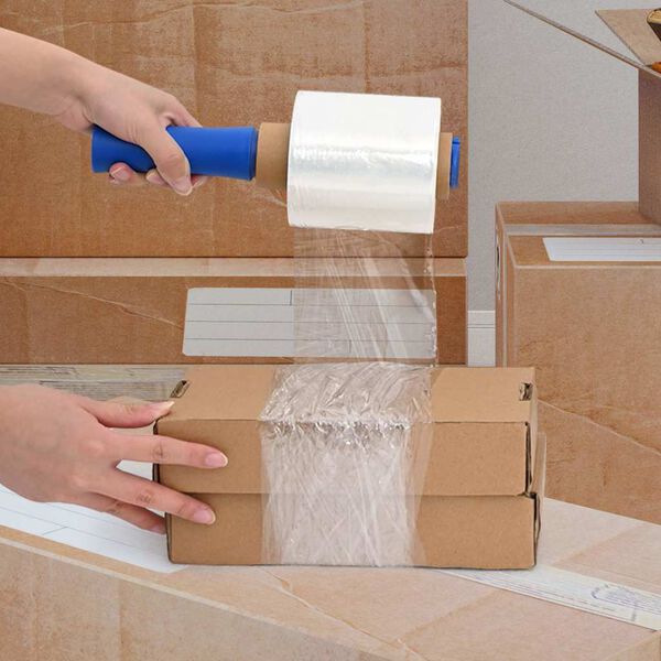 vidaXL teygjufilmur 10 stk Gegnsætt 23 µm 10 cm x 300 m