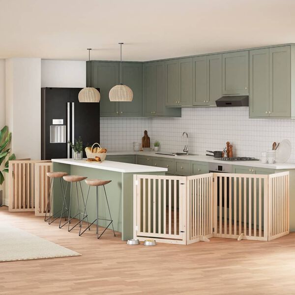 vidaXL hundahli&eth; me&eth; hur&eth; sem h&aelig;gt er a&eth; brj&oacute;ta saman 10 pl&ouml;tur 800 cm