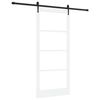 vidaXL Rennidyr ORKDAL Hv&iacute;tt 93 x 211 cm Gegnheil fura og gler