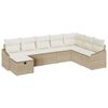 vidaXL S&oacute;fasett me&eth; p&uacute;&eth;i 8 pcs p&oacute;l&yacute;rattan