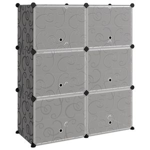 vidaXL Sk&oacute;grind Sv&ouml;rt 84,5x31x93,5 cm PP